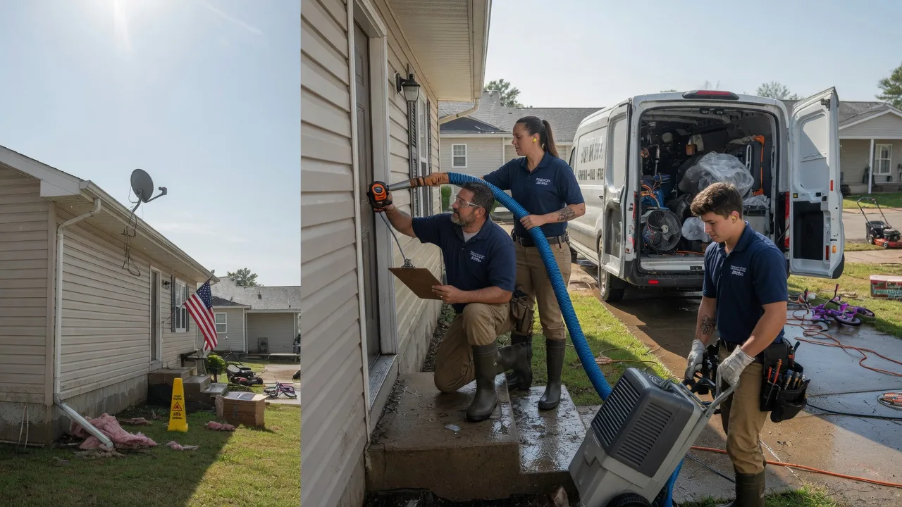 Ceiling Water Damage Restoration in Hudson, IN near me
